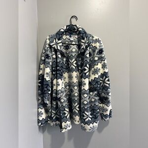 Men's Geometric Fleece Jacket
